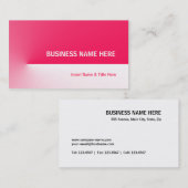 Carte De Visite Red Pro (Devant / Derrière)