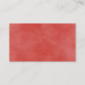 Carte De Visite Red Rose Petals Floral Business name website (Dos)