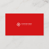 Carte De Visite Red Simple Modern Professional QR Code scanner (Dos)