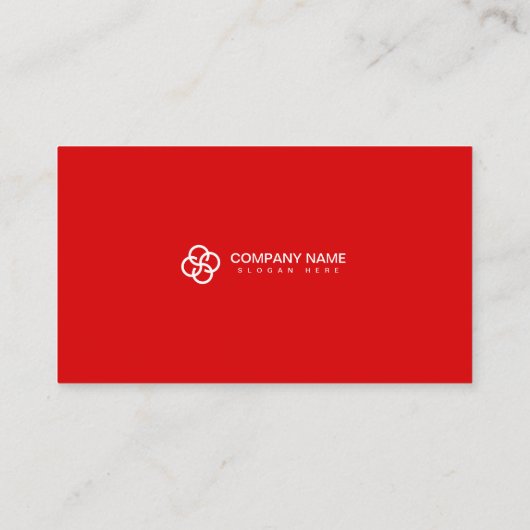 Carte De Visite Red Simple Modern Professional QR Code scanner (Dos)