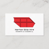 Carte De Visite Red Skip, Skip/Dumpster Company (Devant)
