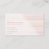 Carte De Visite Red stripes bright marble surface elegant white (Dos)