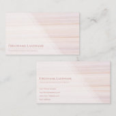 Carte De Visite Red stripes bright marble surface elegant white (Devant / Derrière)