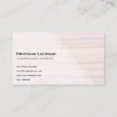 Carte De Visite Red stripes bright marble surface elegant white (Dos)