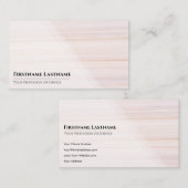 Carte De Visite Red stripes bright marble surface elegant white (Devant / Derrière)