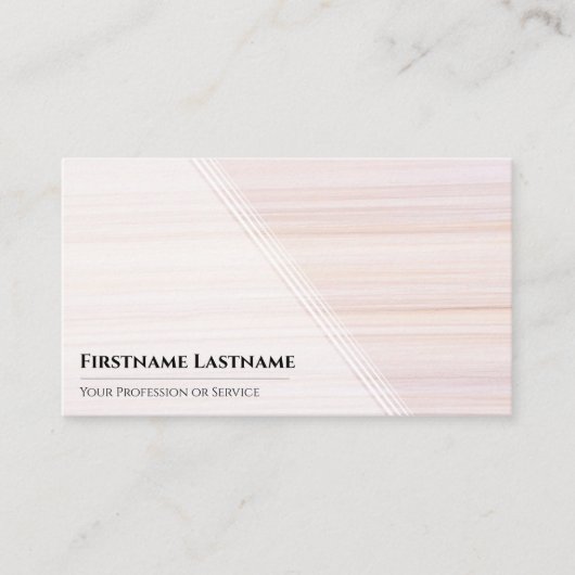 Carte De Visite Red stripes bright marble surface elegant white (Devant)