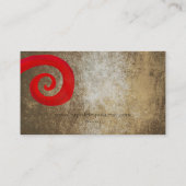 Carte De Visite Red Swirl (Dos)