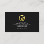 Carte De Visite Red Vignette Gold Stock Exchange Graphe financier (Dos)