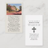 Carte De Visite Red Yellow Pink Green Blue Sympathy Card (Devant / Derrière)