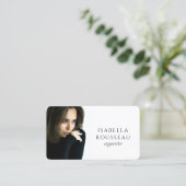 Carte De Visite Rédacteur Minimaliste Moderne (Debout devant)