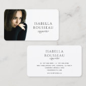 Carte De Visite Rédacteur Minimaliste Moderne (Devant / Derrière)