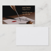 Carte De Visite Redacteur publicitaire indépendant élégant avec la (Devant / Derrière)