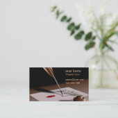 Carte De Visite Redacteur publicitaire indépendant élégant avec la (Debout devant)