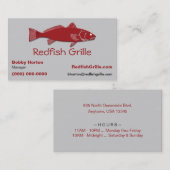 Carte de visite Redfish Grille (Devant / Derrière)