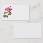 Carte de visite Redoute Rose Rose (Devant / Derrière)