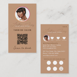 Carte De Visite Réduction pour petites entreprises Loyauté QR Code