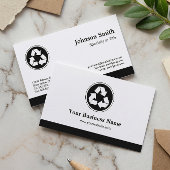 Carte De Visite Réduire la réutilisation Recycle - Symbole de recy