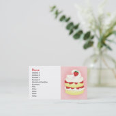 Carte De Visite Refaire le gâteau de fraise (Debout devant)