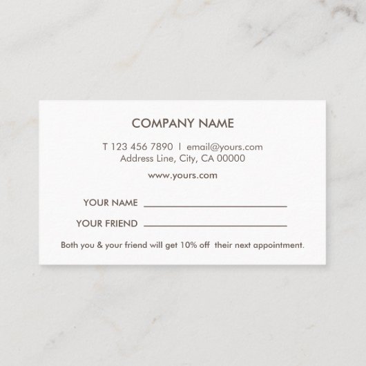 Carte De Visite Référence élégante de noir d'accent de cercle de (Dos)