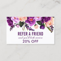 Référence florale ultra-violette pourpre élégante