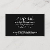 Carte De Visite Référence Gold Foil (Dos)