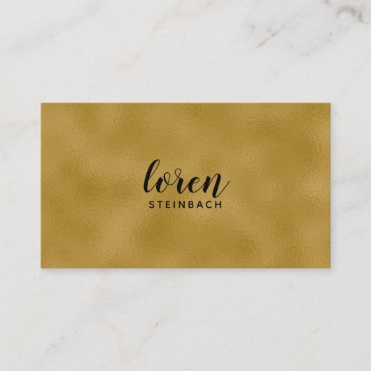 Carte De Visite Référence Gold Foil (Devant)