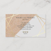 Carte De Visite Référence grise en pastel imprimée par Papier (Dos)