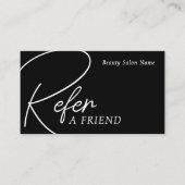 Carte De Visite Référence minimaliste raffinée (Devant)