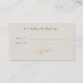 Carte De Visite Référer un ami au minimum neutre texturé (Dos)