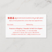 Carte De Visite Référez Un Ami Moderne Gras Photo Collage Référenc (Dos)