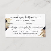 Carte De Visite Référez Un Beauté Marine Enk Parties scintillant O (Dos)