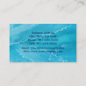 Carte De Visite reflet bleu ~ bc (Dos)