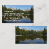 Carte De Visite Reflet du lac de Yosemite (Devant / Derrière)