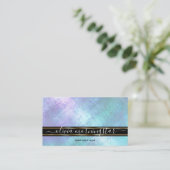 Carte De Visite Reflet iridescent étincelant (Debout devant)