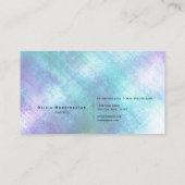 Carte De Visite Reflet iridescent étincelant (Dos)