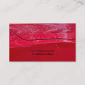Carte De Visite Reflets de voiture rouge (Dos)
