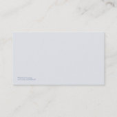 Carte De Visite Réflexion bleue de spa (Dos)