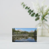 Carte De Visite Réflexion du lac Yosemite (Debout devant)
