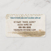 Carte De Visite Réflexion Tropicale Dans Les Lunettes De Soleil (Dos)