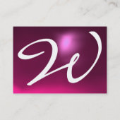 Carte De Visite RÉFLEXIONS 2 AMÉTHYST monogramme blanc bleu violet (Dos)