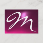 Carte De Visite RÉFLEXIONS 2 AMÉTHYST monogramme violet noir vert (Dos)