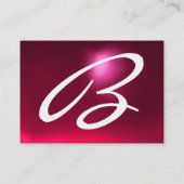 Carte De Visite RÉFLEXIONS 2 RUBY monogramme noir rouge jaune blan (Dos)