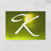 Carte De Visite RÉFLEXIONS 2 TOPAZ monogramme blanc bleu gris (Dos)