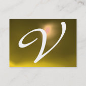 Carte De Visite RÉFLEXIONS 2 TOPAZ monogramme blanc bleu gris (Dos)