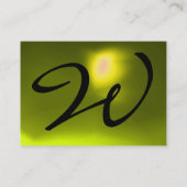 Carte De Visite RÉFLEXIONS 2 TOPAZ monogramme blanc noir jaune (Dos)