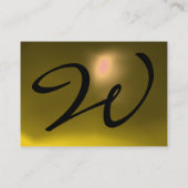 Carte De Visite RÉFLEXIONS 2 TOPAZ monogramme blanc noir jaune (Dos)