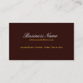 Carte de visite Réflexions de silhouette du couche (Dos)