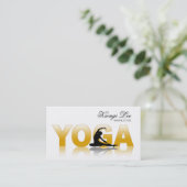 Carte De Visite Réflexions de yoga, instructeur de yoga, classe de (Debout devant)