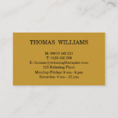 Carte De Visite Réflexologie (Dos)