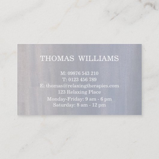 Carte De Visite Réflexologie (Dos)